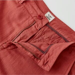 Flint & Tinder 365 Cotton Linen Shorts Men's 31 Nantucket Red Outdoors Huckberry